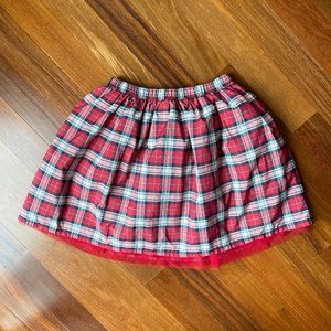 Lands' End Sz 10-12 Dressy Plaid Skirt